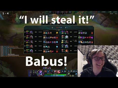 TheBausffs Steals Baron With No Vision And Makes The Enemy Team Insta FF!!