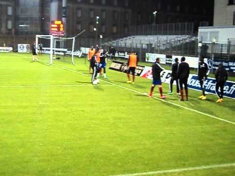 Vannes OC AMIENS SC échauffement des amiénois