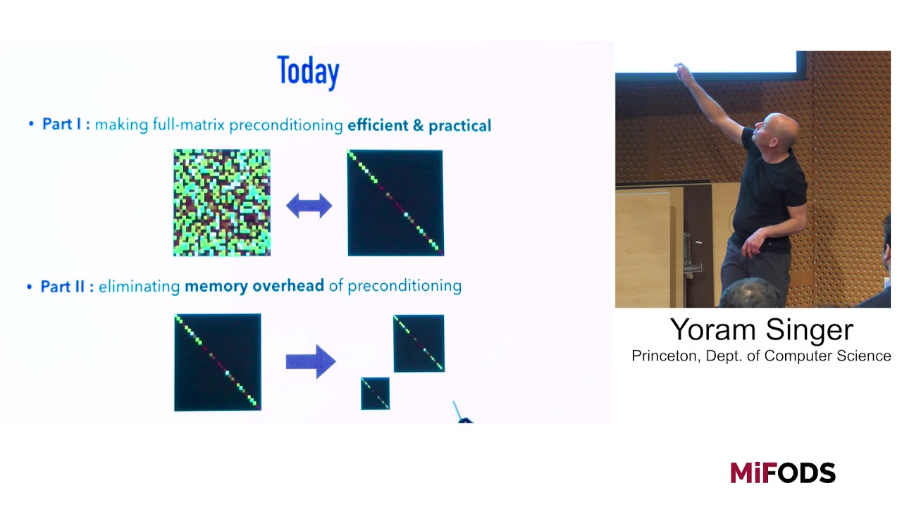 Yoram Singer (Princeton) -- Memory-Efficient Adaptive Optimization for Humongous-Scale Learning