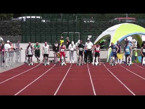 100m Finale M45 Deutsche Senioren-Meisterschaften 2016 Leinefelde-Worbis