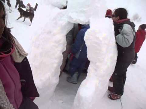 comment construire igloo neige