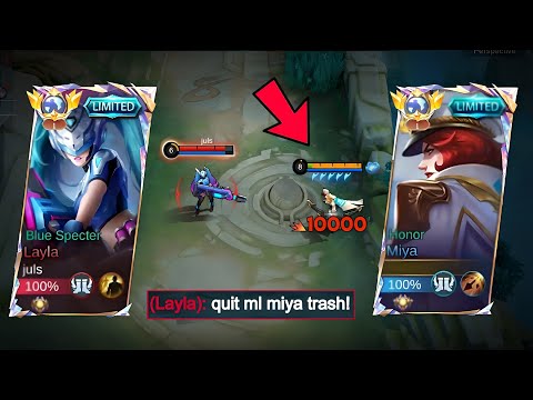GLOBAL MIYA VS BLUE SPECTER LAYLA!!💀 (battle of best marksman) WHO WILL WIN? - mobile legends