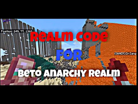 Minecraft Bedrock Realm Code For Beto Anarchy Realm | ANYONE CAN JOIN*