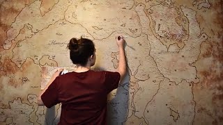 Epic Tamriel Mural | Painting a Wall Inspired by Elder Scrolls