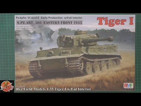 Tiger I Early Production 1943 w/ full interior RFM RYEFIELD 1:35 kit 5003
