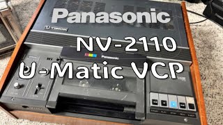 This Vintage Deck Still Works?! Panasonic NV-2110 U-Matic Video Cassette Player