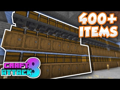 Größtes Lager in CraftAttack 8! 400+ Verschiedene Items