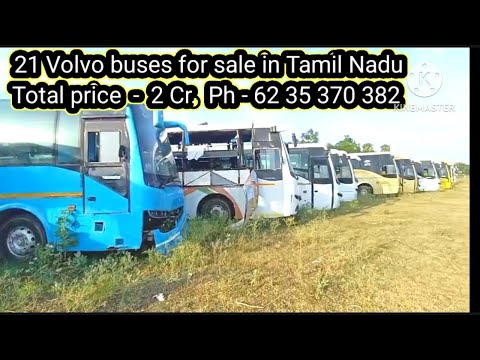 21 Volvo buses for sale in Tamil Nadu ( Total price  -  2 Cr. ) Ph - 062 35 370 382 
