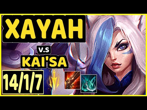 SEDRION (XAYAH) vs KAI'SA - 14/1/7 KDA BOTTOM ADC CHALLENGER GAMEPLAY - EUW