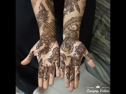 Beautiful mehndi design by al-mizan mehndi desighn