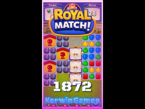 Royal Match Level 1872 - No Boosters Gameplay