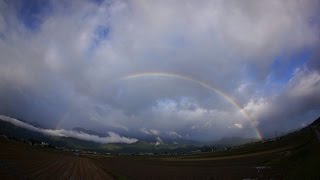preview picture of video '台風が去って虹が見えた The rainbow after the typhoon.'
