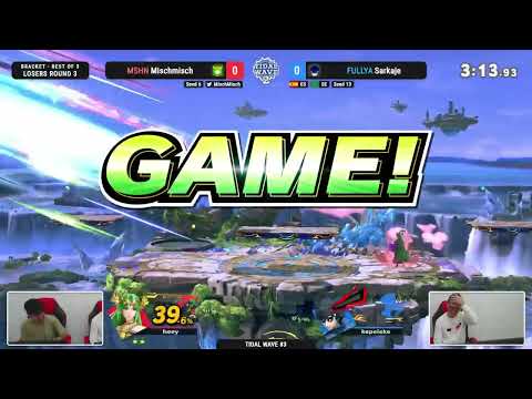 [Tidal Wave #3] MSHN | Mischmisch (Palutena) vs. FULLYA | Sarkaje (Joker) - Tr4sh Losers R3
