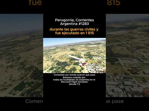 Perugorria, Corrientes desde el Microsoft Flight Simulator #perugorria #corrientes #msfs #argentina