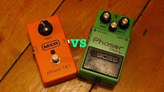 Video thumbnail for MXR PHASE 90 VS BOSS PH-1R PHASER by KRAZEEIZATION