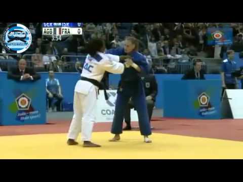 European Judo Championship Chelyabinsk 2012 Semifinal -63kg EMANE Gevrise (FRA)-SCHLESINGER (ISR)