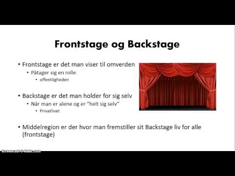 Frontstage og Backstage
