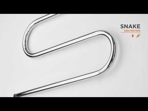 Водяна рушникосушарка Mario Змійка ∅25 1.1.2511.04.P (4820111357192, 525x700, хром/білий глянець/чорний матовий/золото/бронза)