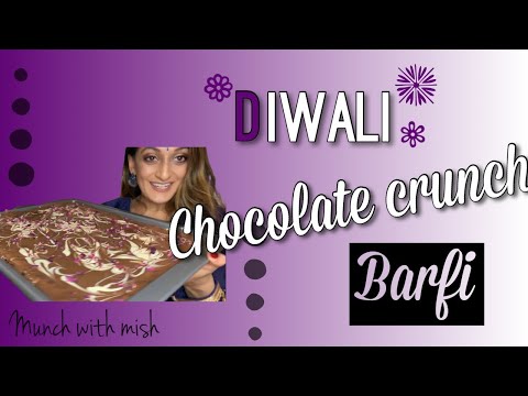DIWALI Chocolate Crunch Barfi | Bake with me | Munch with Mish |