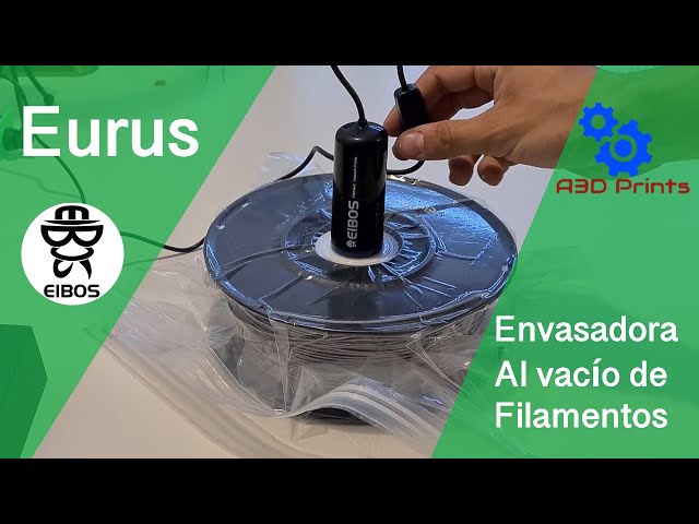 Vídeo relacionado con Bomba USB, almacenamiento de filamento 3D, con 10 bolsas de vacío para filamento de un solo rollo (30 * 34 cm)..