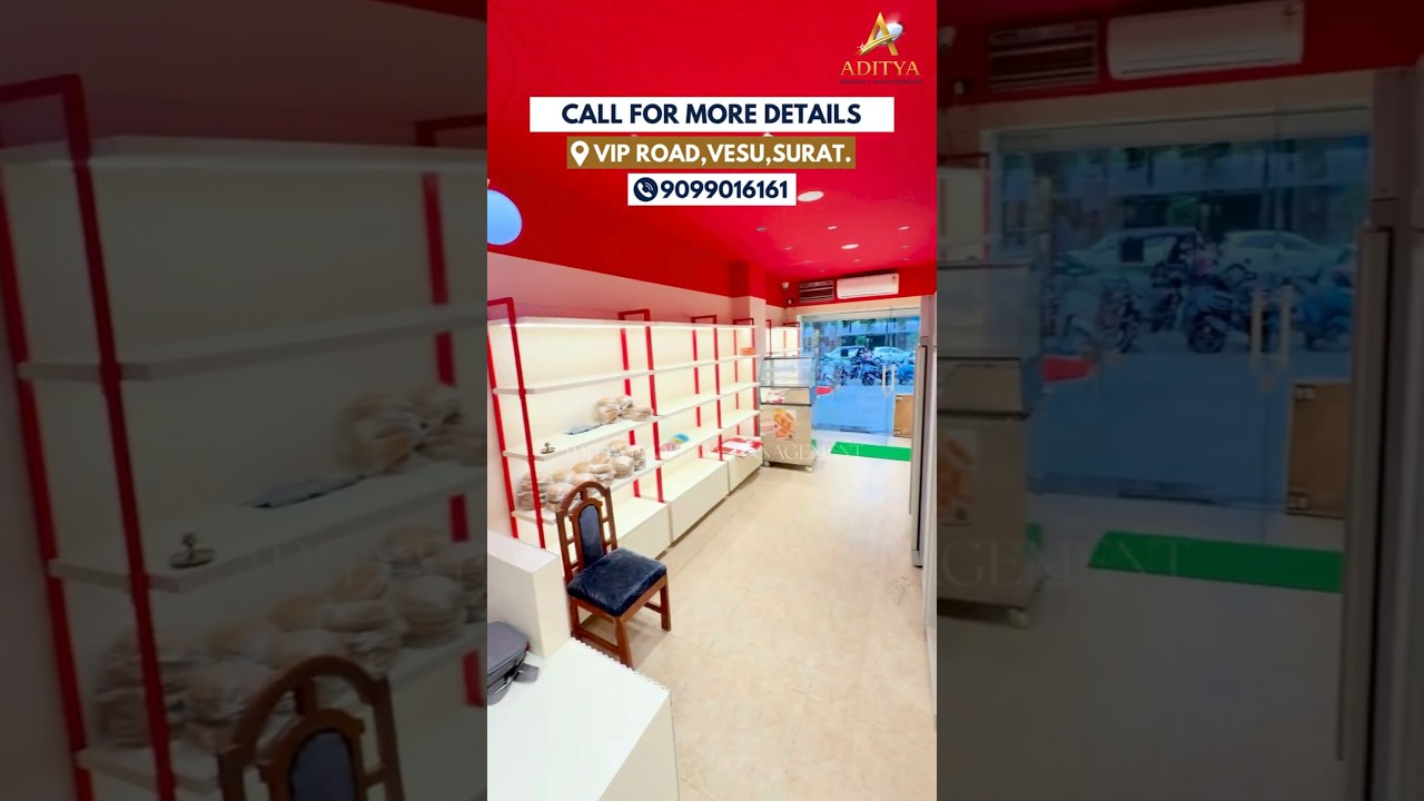 308 Sq.Ft | Ground Floor Shop For Rent - Nr.Vip Road, Vesu. in Vesu, Surat — photo 1 of 8