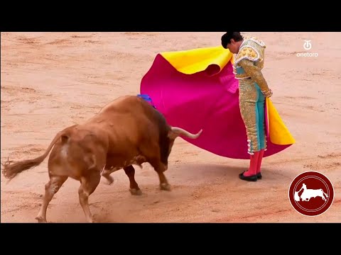 Andrés Roca Rey, primer toro, Feria de San Fermín, Pamplona 11-07-2025