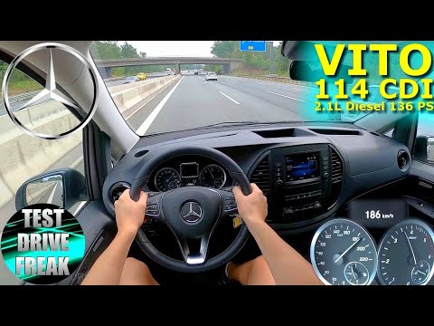 2022 Mercedes Benz Vito Tourer 114 CDI 136 PS TOP SPEED AUTOBAHN DRIVE POV
