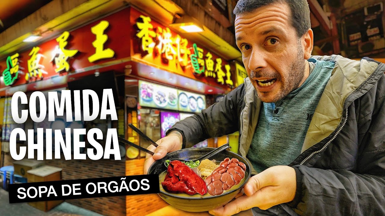 Provando a estranha sopa chinesa de órgãos 🍜 🇭🇰