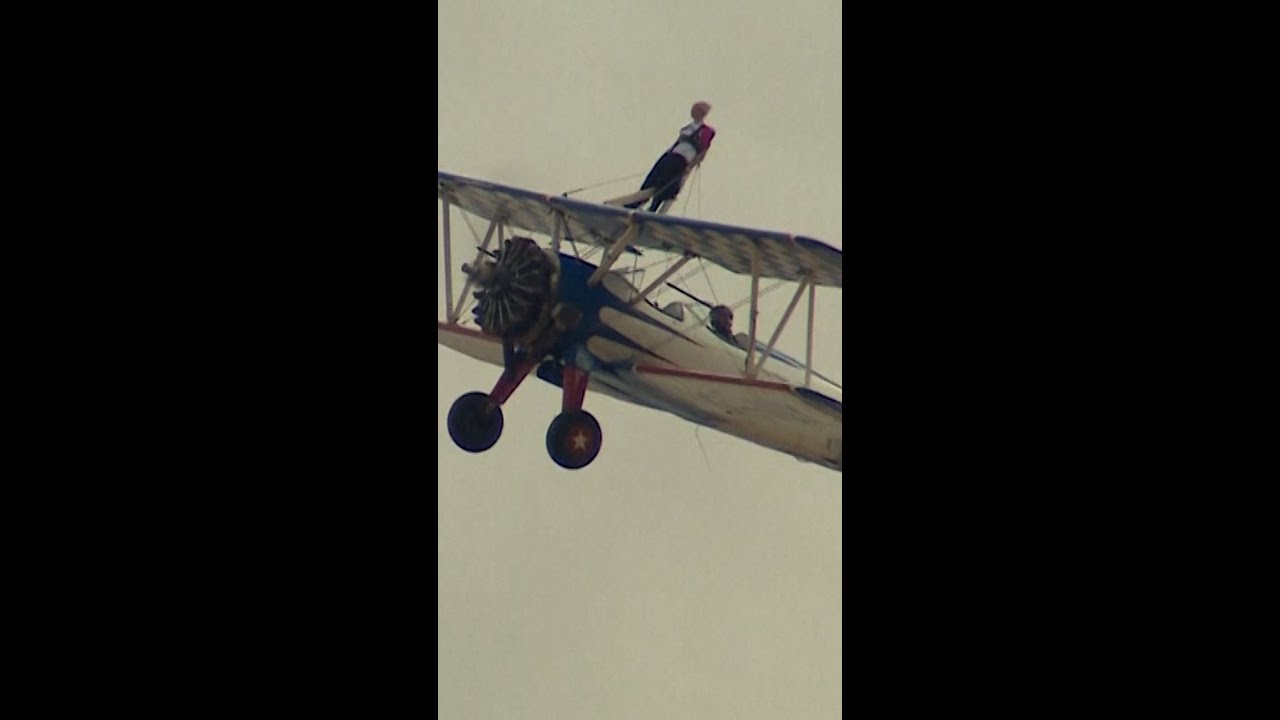 Video: Betty Bromage, 97, breaks own record as oldest female wingwalker