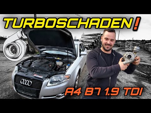 Turbocharger floods intake system! - Changing the turbocharger on an Audi A4 B7 8E 1.9 TDI BKE | ...