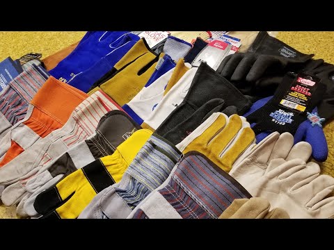 Male superior protection leather gloves, 1-5 inches, finger ...