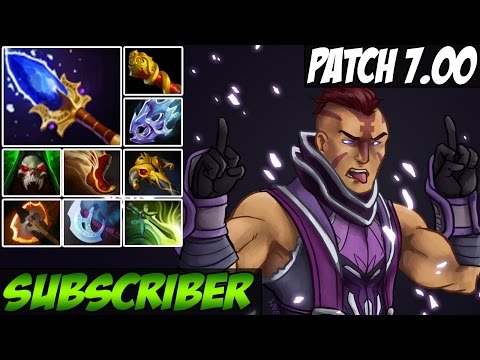 Patch 7.00 - Subscriber Plays Anti-Mage WITH Aghanim's Scepter and 35 kills - Dota 2