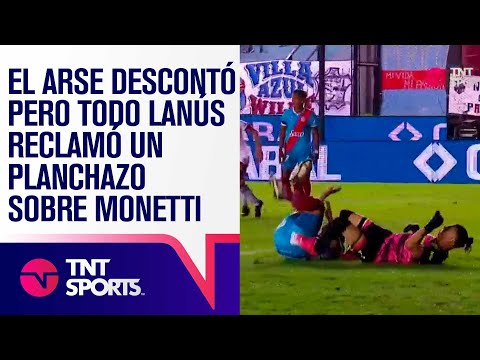 ⚽ BROCHERO descontó para el ARSE pero todo LANÚS reclamó un PLANCHAZO sobre MONETTI 😡