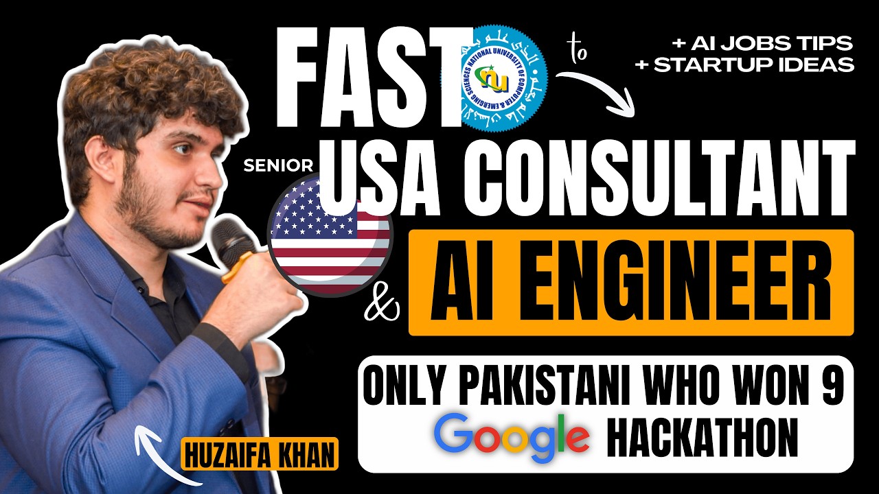 From FAST to US Tech Firm | AI Careers, Startups & Hackathons | Huzaifa Khan Podcast