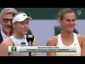 Hilarious moment between Elena Rybakina & Aryna Sabalenka during the trophy ceremony