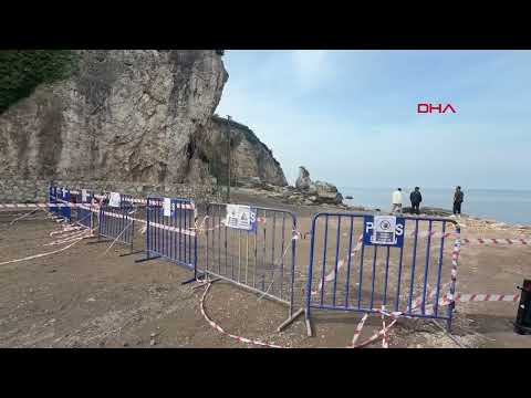 Amasra’da Kayalıklar Yolu Kapattı: Karavanlar Tahliye Edildi