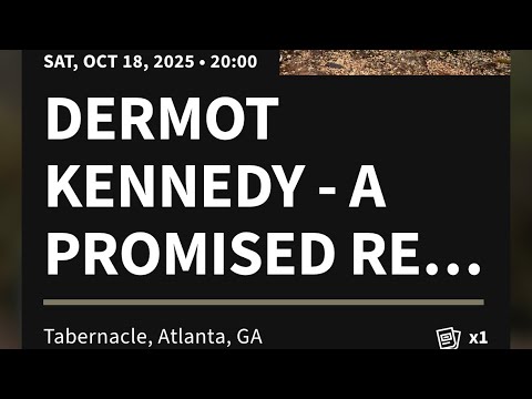 After Rain [LIVE] - Dermot Kennedy - A Promised Return Tour 2025