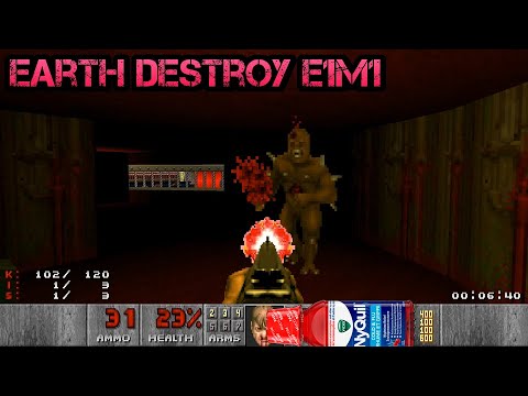 Doom ONE: Earth Destroy E1M1 by Hayden49 - UV blind Crispy Chicken Chillzone Exclusive - still sick