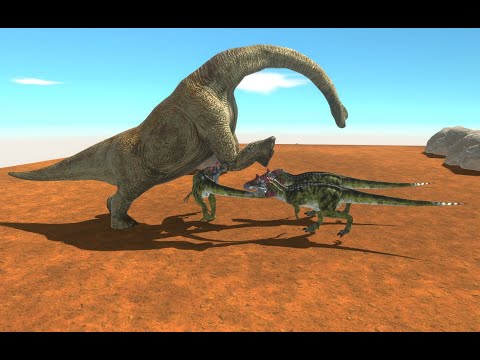 Animal Revolt Battle Simulator championship Battle Royale Gb1 Cryolophosaurus vs Brachiosaurus