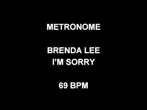METRONOME 69 BPM Brenda Lee I'M SORRY