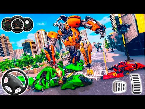 Flying Elephant Robot Car Game - Robot War Car Transform - Android Gameplay