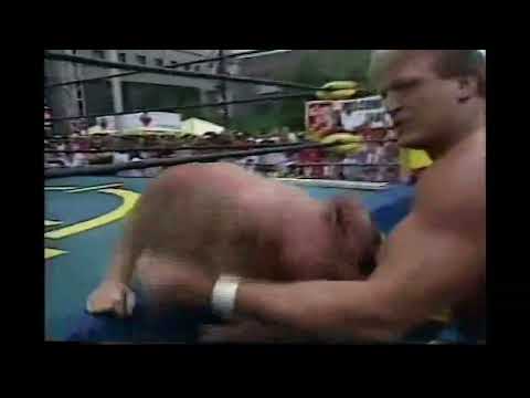 Hacksaw Jim Duggan vs Mr. Wonderful Paul Orndorff (Slim Jim Challenge Semi-Final #1)