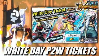 White Day P2W Tickets Pulls! 20% Perospero! | One Piece Bounty Rush OPBR