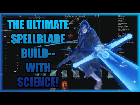The MOST POWERFUL Spellblade Build-- with SCIENCE! - Elden Ring Intelligence Build Guide