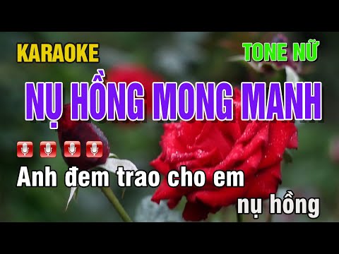 KARAOKE NỤ HỒNG MONG MANH TONE NỮ BEAT HAY DẼ HÁT