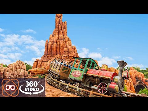 [360] Big Thunder Mountain Railroad | Disneyland 2021 | Wild West Roller Coaster
