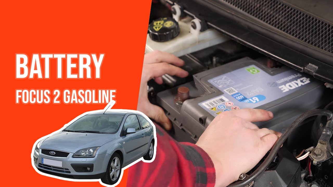 How to replace the car battery FOCUS 2 1.6 TI 🔋