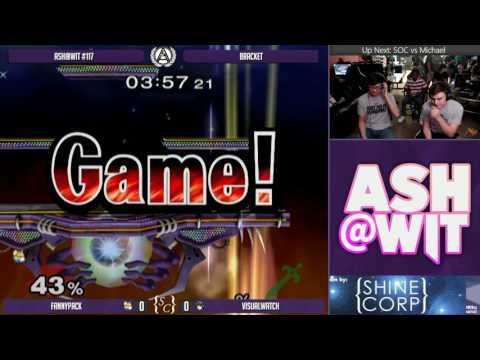 FannyPack (Fox) vs VisualWatch (Marth) - ASH@WIT #117 Melee Bracket