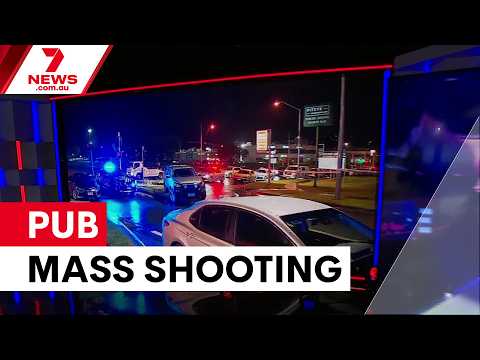 Mass drive-by shooting at Brisbane pub | 7NEWS