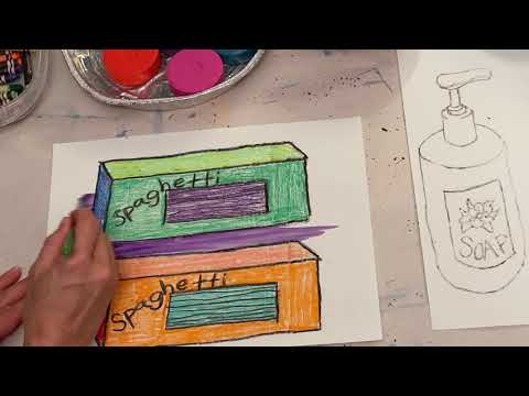 1st and 2nd Grade Pop Art Colorizing